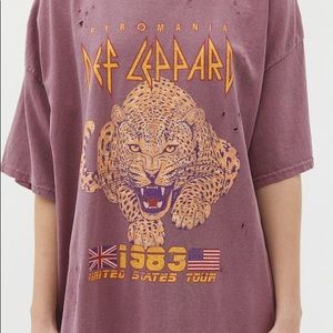 UO Def Leppard 1983 Tour T-Shirt Dress